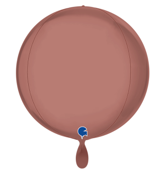 XL Folienballon Orbz - Kugel, platinum rosé - ø 38cm